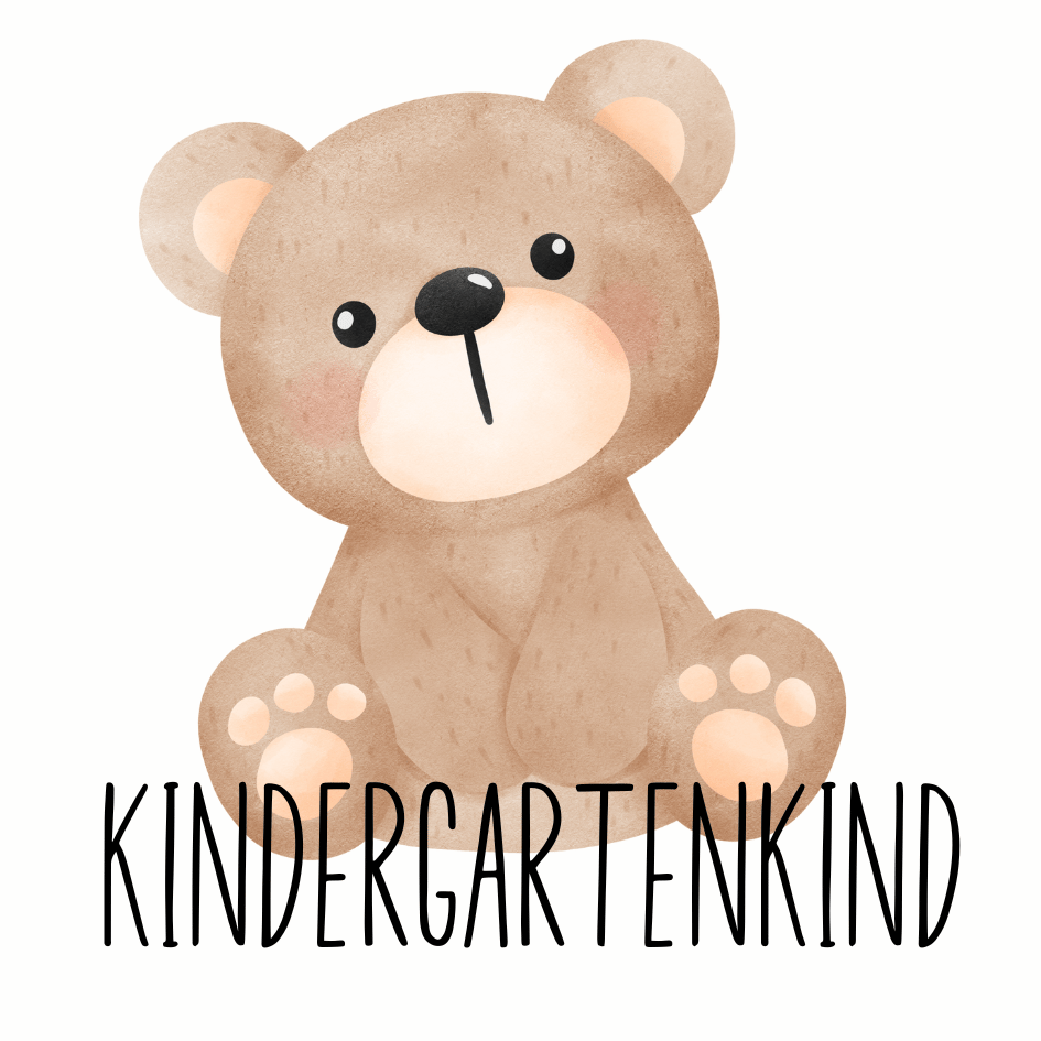 Bügelbild - Plott - Kindergartenkind - Teddy - 12,5x13,9cm