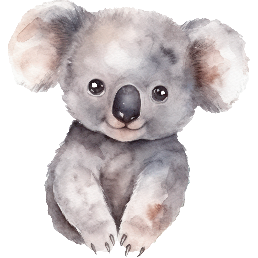 Bügelbild - Plott -  Koala - 10cm x 10,6cm