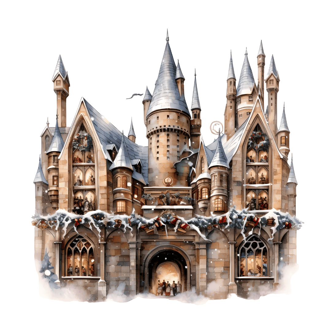 Bügelbild - Zauberschloss - ca. 14,3x14,4cm