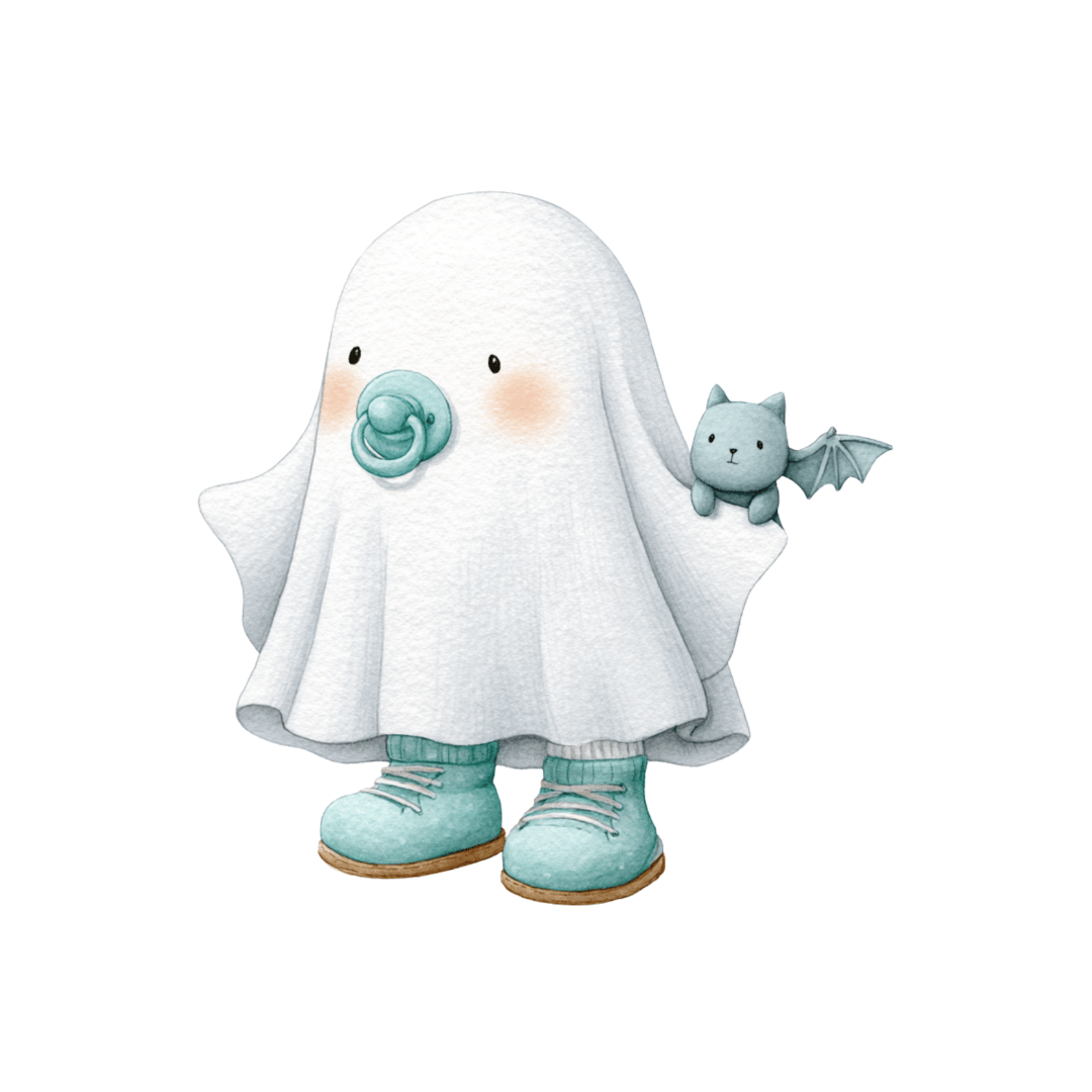 Bügelbild - Plott - Halloween Baby Geist - 9cm x 9cm