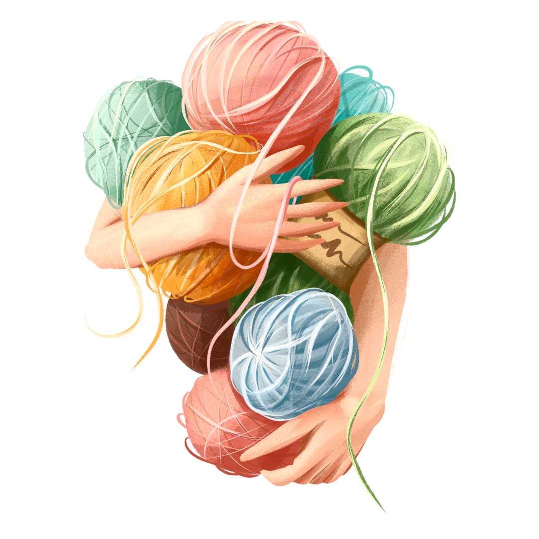 Bügelbild - Plott - Sprüche - Wollsüchtig - 10cm x 13cm