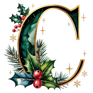 Personalisierter DTF Bügelbild Buchstabe für Weihnachtsservietten in 12cm – Lieferdatum ab 2026