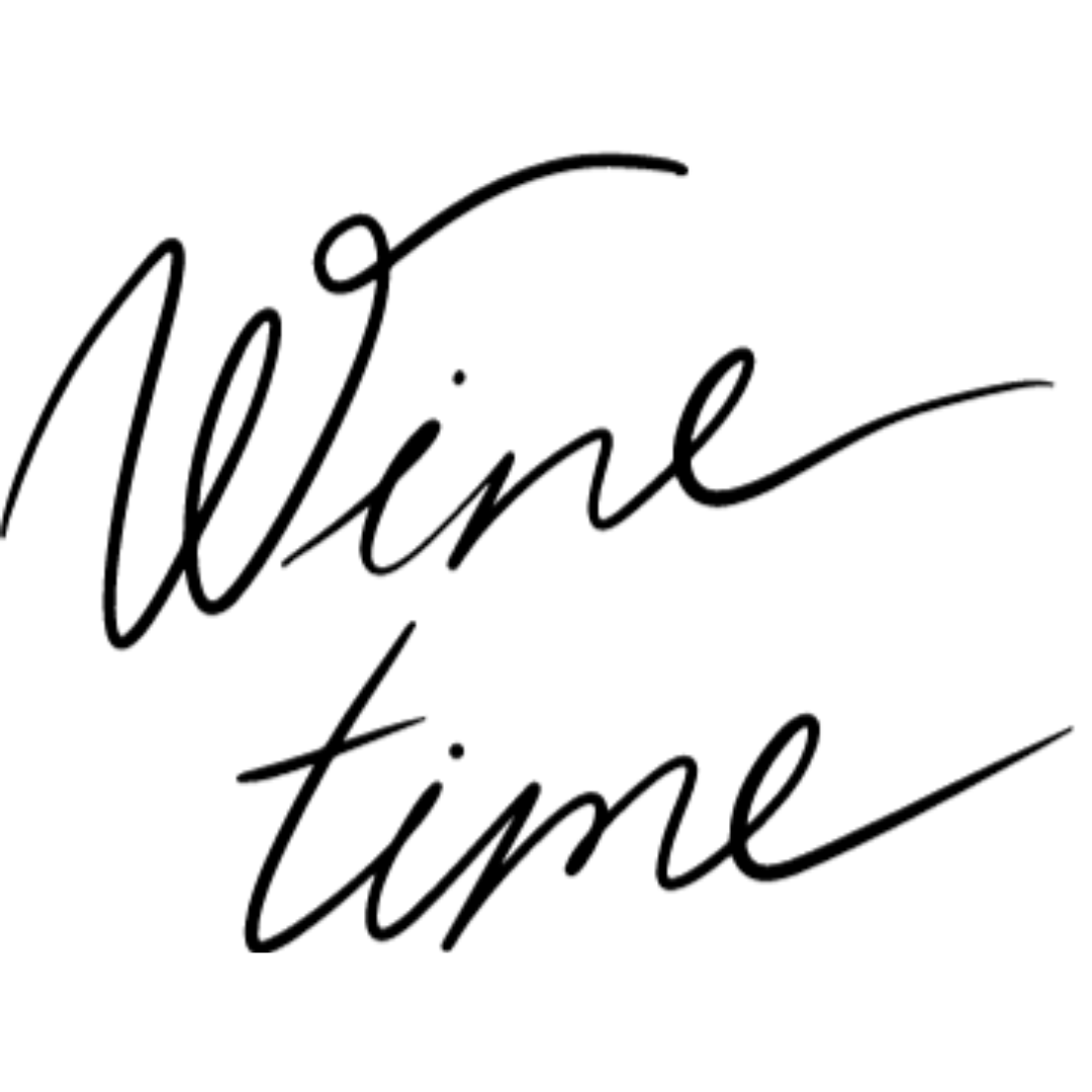 Bügelbild - Plott - Sprüche - Wine Time 9,5cm x 7cm